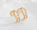Ear Cuff Hojas Doradas