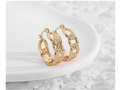 Pendientes Aros Cadena Dorada