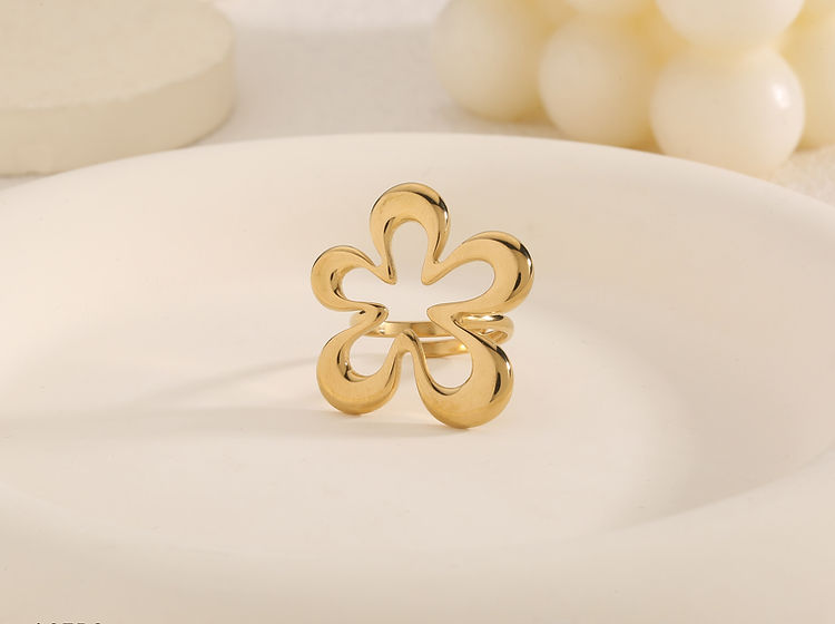 Anillo Flor Dorada