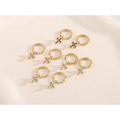 Pendientes Aros con Cruz de Cristales